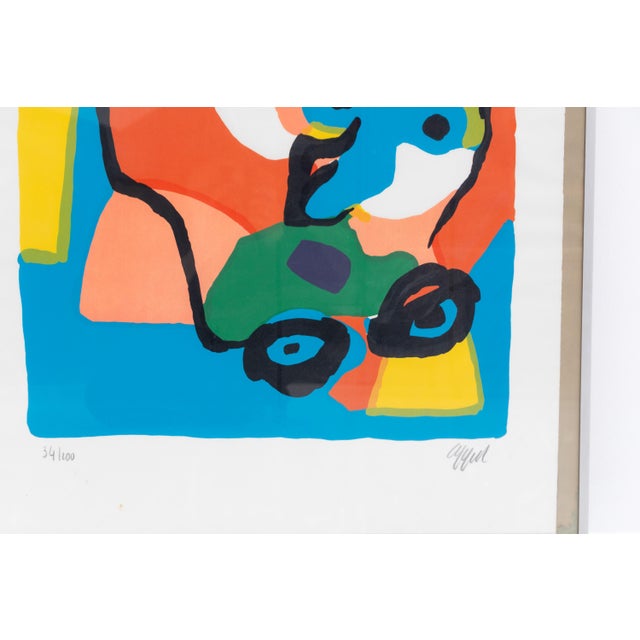 Karel Appel, Serigraph Mother and Child Numbered 34/100, 1972, Paper For Sale - Image 3 of 9