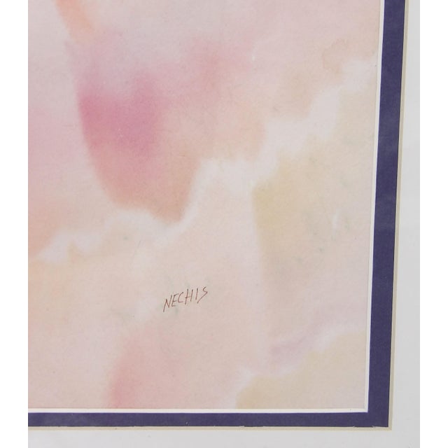 2020s Original Framed Landscape Watercolor by Artist Barbara Nechis For Sale - Image 5 of 9