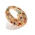 Cosmic Aura Multi Gemstone Gold Adjustable Ring, Size 4 For Sale - Image 9 of 12