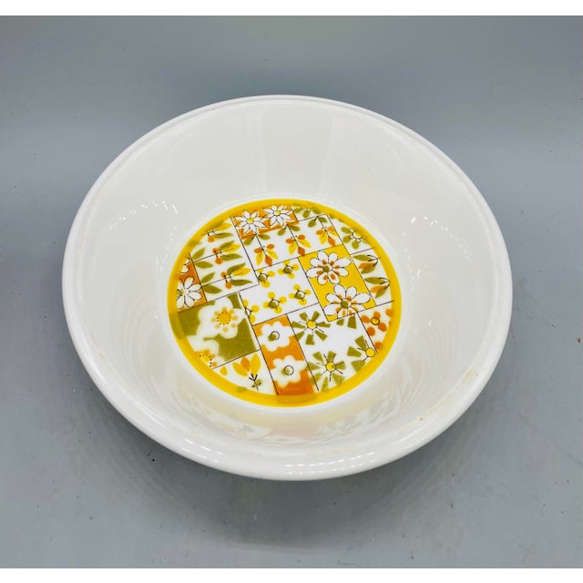 Vintage Mismatched Set of 5 Floral Stoneware Cereal Bowls Chairish