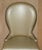 English Elm Hall Chairs with Damask Upholstery, Set of 2 For Sale - Image 17 of 18