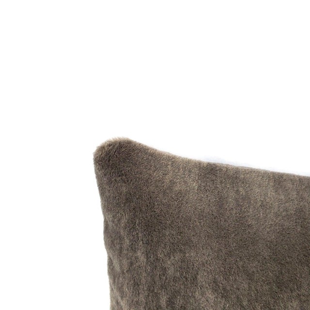 Long Hair Plush Mohair Velvet Dark Gray Kravet Couture Teddy Mohair in