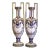 Pair of Mid-Century French Hb Quimper Hand-Painted Faience Vases For Sale