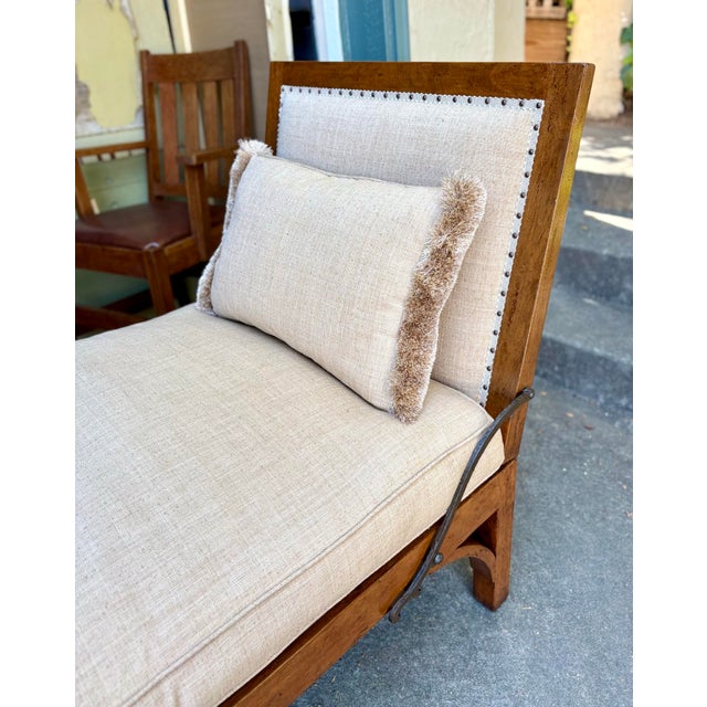 Formations Walnut Isabella Bench or Daybed For Sale - Image 9 of 11