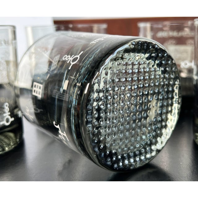 Glass Vintage Mid Century Pharmacy Rx Whiskey Rocks Cocktail Glasses - Set of 5 For Sale - Image 7 of 7