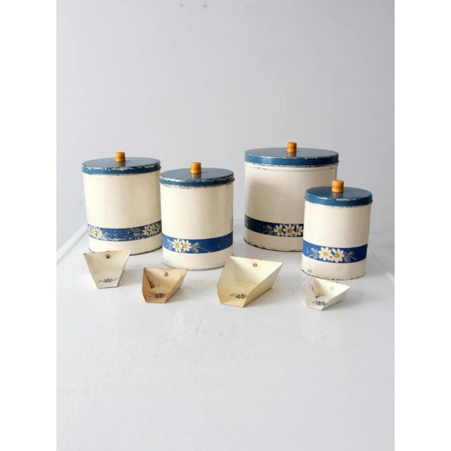 Cream Vintage Enamel Kitchen Set by Kitchen Beautilities Circa 1930s - 1940s For Sale - Image 8 of 18