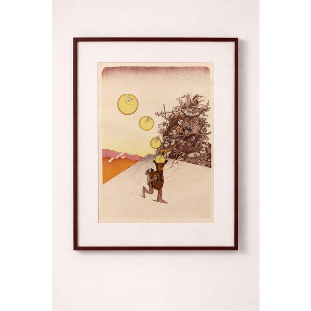 1990s Stanislav Holý, Musicians, 1980s-1990s, Signed Color Lithograph, Framed For Sale - Image 5 of 5
