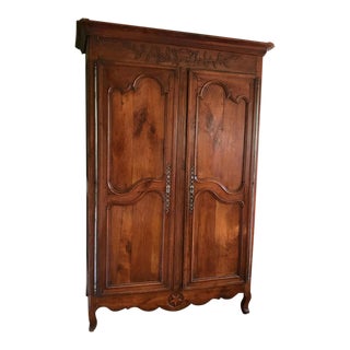 18th Century Louis XV Cherry Armoire For Sale