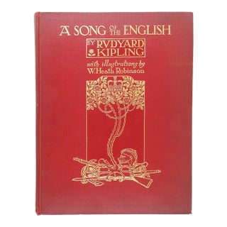 Antique 1909 Song of the English by Rudyard Kipling Book For Sale