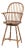 Windsor Style Oak Swivel Seat Bar Stool For Sale