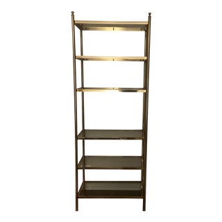 Hollywood Regency Brass Etagere For Sale