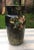 Black Large French Majolica Vase with Flowers Edouard Gilles, circa 1880 For Sale - Image 8 of 12