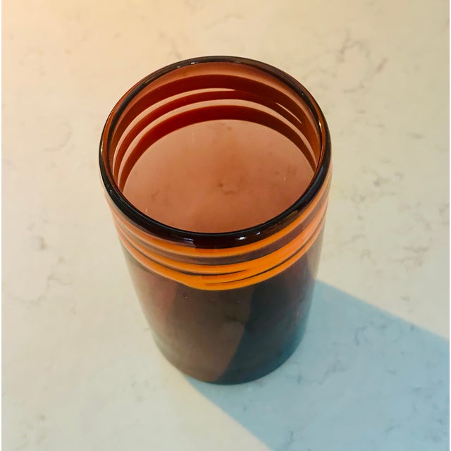 Murano Vase Hand Blown Art Glass 1970s Mid Century Modern For Sale In New York - Image 6 of 6