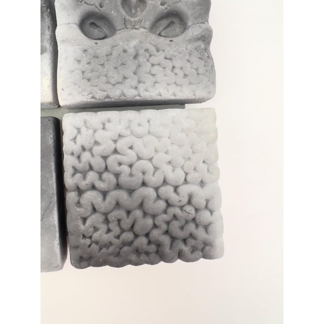 1990s 1990s Richard Notkin Ceramic Tile Group: Brain, Skull, Ear, and Skull Profile For Sale - Image 5 of 7