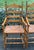 Pair of Rustic English Country Ladder-Back Armchairs With Woven Rush Seats For Sale In New York - Image 6 of 12