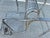 Vintage Russell Woodard Attributed Cantilever High Back Wrought Iron Briarwood Daisy Patio Chair For Sale - Image 10 of 17