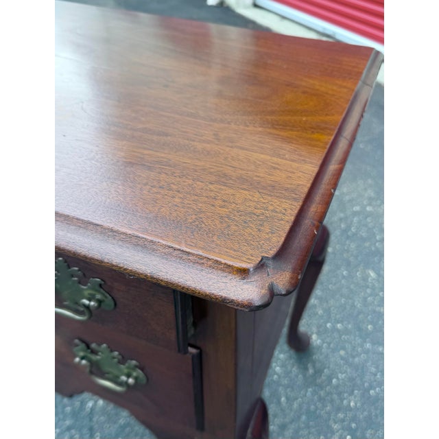 Brown Antique 18th Century Mahogany Queen Anne Lowboy For Sale - Image 8 of 9