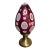 Antique Ruby Red Glass Newel Post Finial For Sale