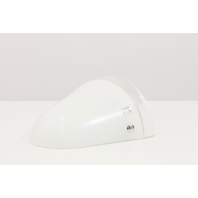 1960s 1960s Handcrafted Leucos Italian Milky White 1960s Sconces - a Pair For Sale - Image 5 of 7