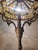 Antique Rocaille Bronze Lamp with Leaded Glass Lampshade in the style of Tiffany, 1880 For Sale - Image 9 of 12