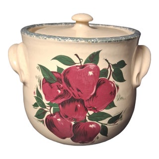 Home & Garden Party Stoneware Cookie Jar / Bean Pot For Sale