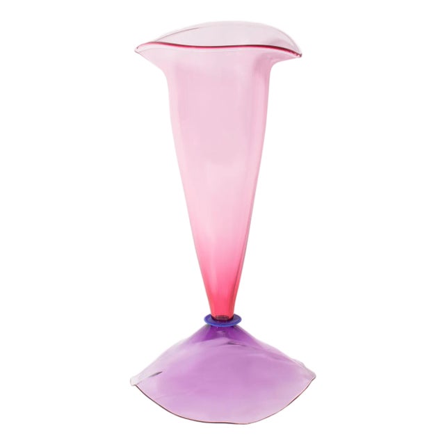 Stephan Cox 2004 Postmodern Art Glass Vase For Sale