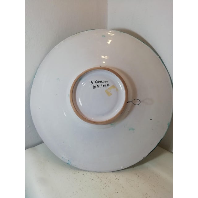 Vintage Display Plate by Eliseo Salino for Albisola San Giorgio, Italy, 1970s For Sale - Image 10 of 12