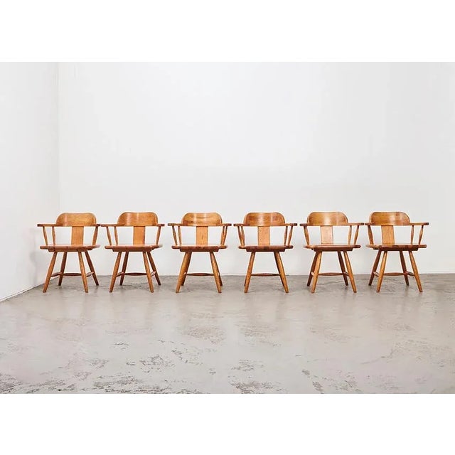 Scandinavian Dining Chairs in Pine, 1960s, Set of 6 For Sale - Image 14 of 14