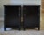 A Pair of Faux Bamboo Nightstands Black For Sale - Image 10 of 11