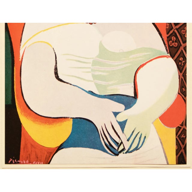 Pablo Picasso 1960s After Pablo Picasso "Le Rêve (Dream)", Vintage Period Cubist Full-Color Print For Sale - Image 4 of 9