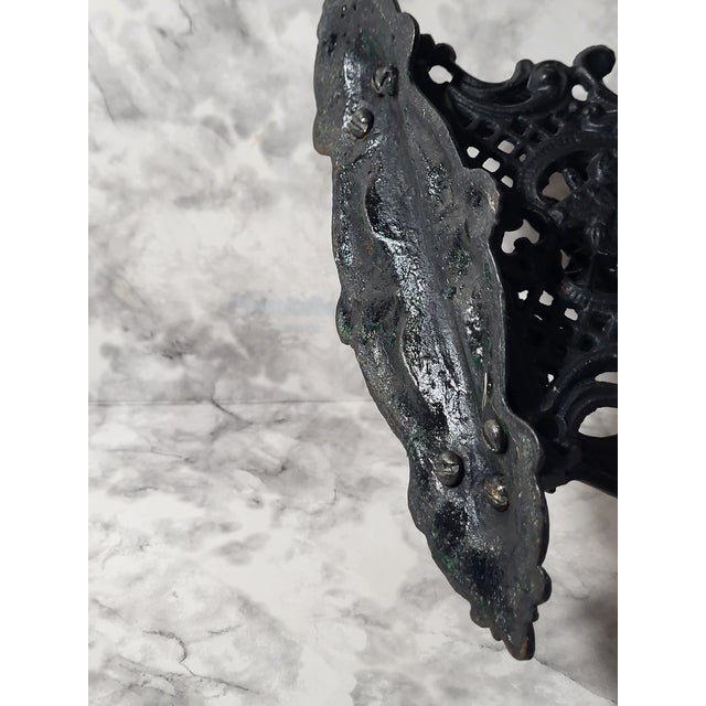1940s Victorian Cast Iron Letter Holder For Sale - Image 10 of 16