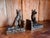 Solid Brass German Shepherd Dog Bookends For Sale - Image 4 of 6
