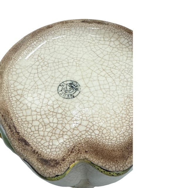 Royal Japan Hand Painted Citrus Reamer & Pitcher C. 1930s Crackle Glaze For Sale - Image 9 of 9