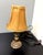 Orange Mid 20th Century Small Boho Metal Cast Original Electric Table Office Lamp For Sale - Image 8 of 8