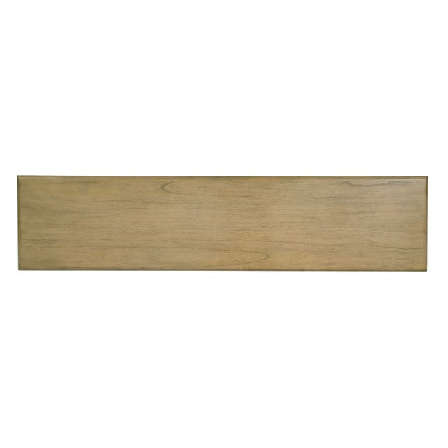 Wood Halmstad 64 in. W Wood Dining Bench, Light Oak For Sale - Image 7 of 8