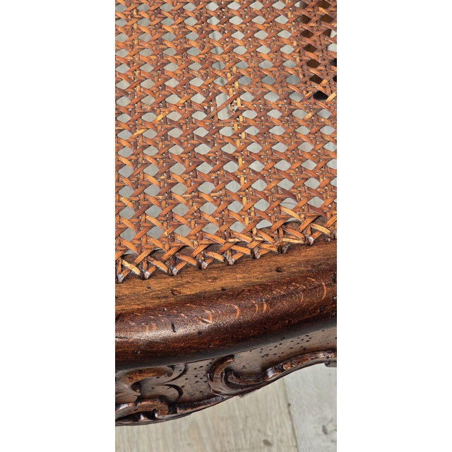 Pair of Louis XV Large Caned Armchairs, France Circa 1760 For Sale - Image 13 of 13