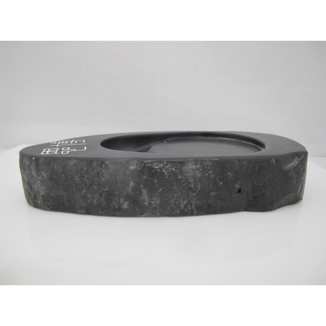 Japanese Calligraphy Ink Stone Suzuri Stick Grinder Black Slate For Sale In Portland, OR - Image 6 of 9