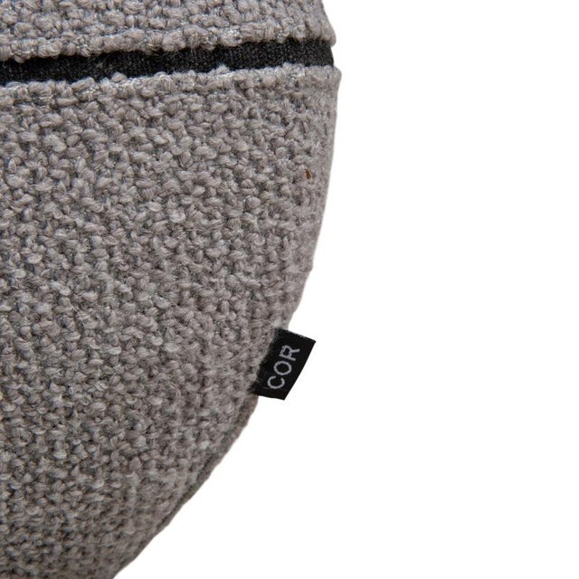 Jalis Fabric Stool in Grey from COR For Sale - Image 4 of 7