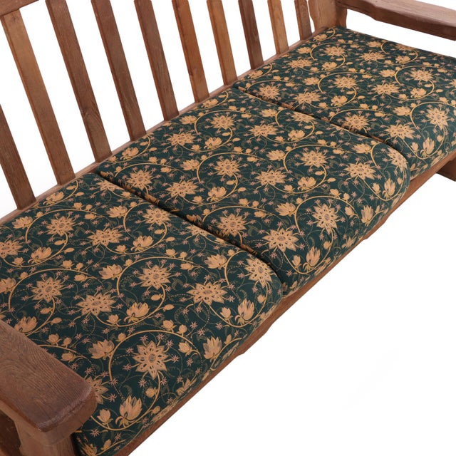 Brown A French Heavy Oak Brutalist Style Open Arm Sofa Frame, C. 1960. For Sale - Image 8 of 8