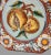 Late 20th Century Late 20th Century Italian Majolica Hand Painted Floral Pomegranate Platter Wall Hanging #2 For Sale - Image 5 of 6