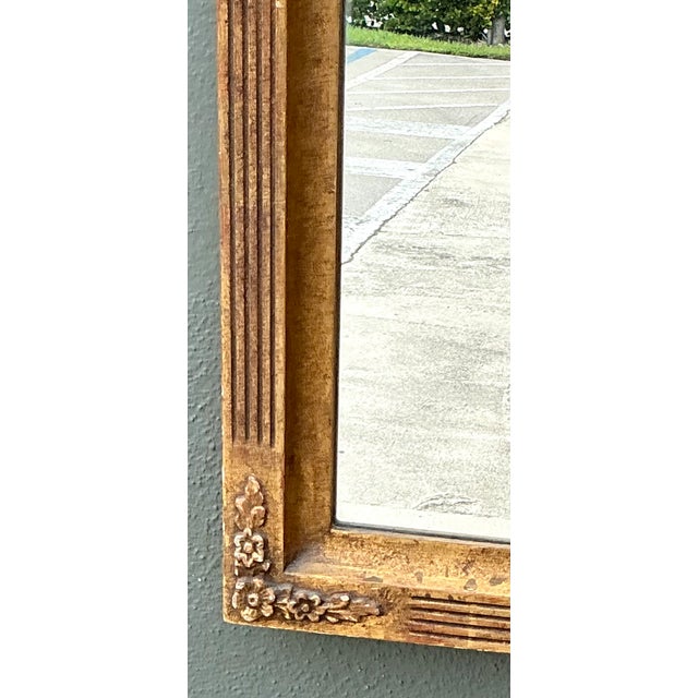 Vintage Ornate Wood Wall Mirror For Sale - Image 15 of 17