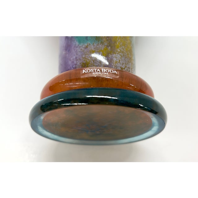 1980s 1980s Kosta Boda Can Can Collection Hand Blown Art Glass Pitcher Designed by Kjell Engman - Signed For Sale - Image 5 of 9