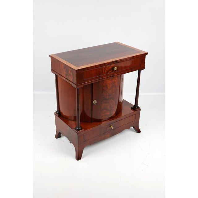 Biedermeier Trumeau Cabinet in Mahogany, 1820s For Sale - Image 14 of 14