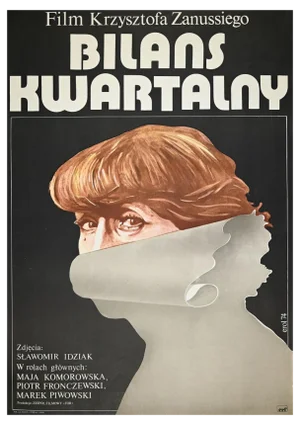 Vintage Bilans Kwartalny Film Poster by Jakub Erol, 1974
