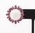 18K White Gold Diamond Ruby Pearl Earrings, featuring two cultured pearls approx. 15.0 - 15.5 mm, adorned with forty eight...