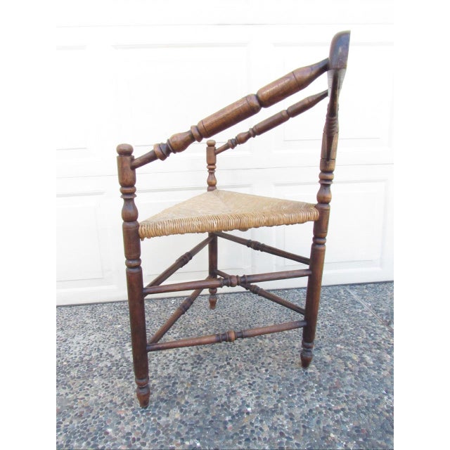 Antique English Triangular Spindle Chair For Sale - Image 9 of 17
