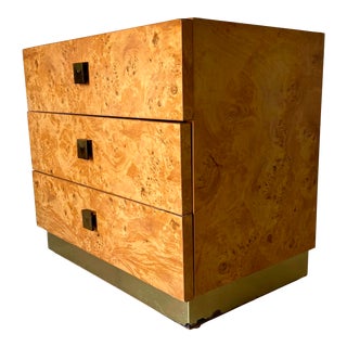 Mid-Century Milo Baughman for Founders Three Drawers Nightstand For Sale