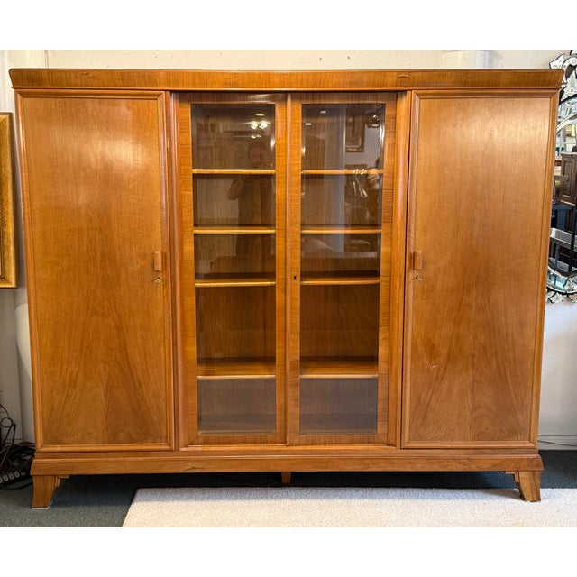 Mid-Century Modern Mid 20th Century Linen Press/Armoire For Sale - Image 3 of 13