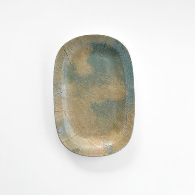 2020s Wall Art Installation of Ceramic Plates and Oil on Canvas - Window Seat For Sale - Image 5 of 10