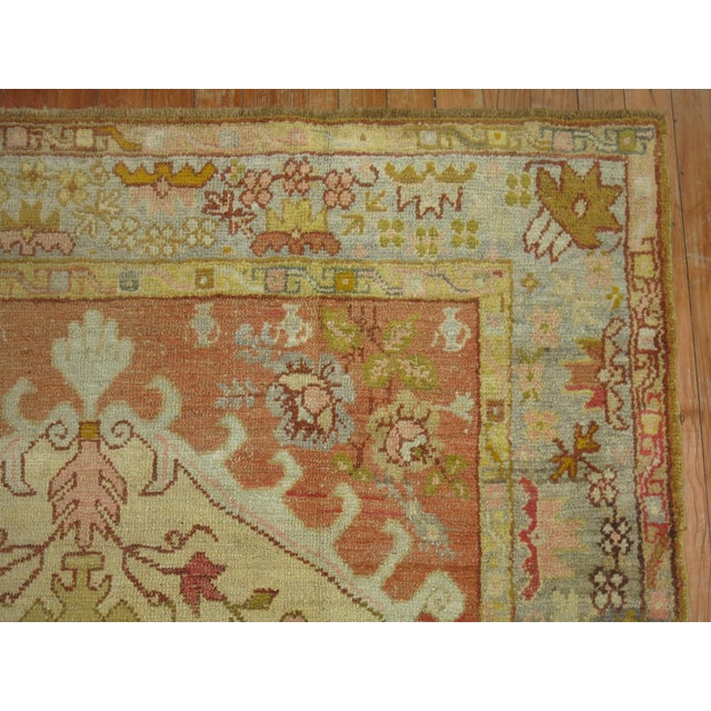 Early 20th Century Turkish Antique Kula Rug - 4'5" x 6'10" For Sale - Image 5 of 7